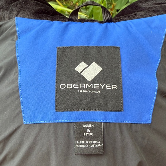 Obermeyer Tuscany II Hooded Jacket Stellar Blue Sz 16 Petite - Picture 9 of 9